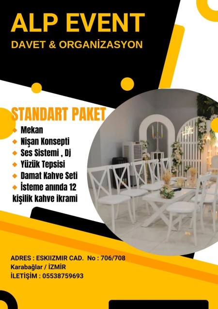 İzmir Karabağlar Davet Evi ve Nişan Mekanı - Unutulmaz Organizasyonlar