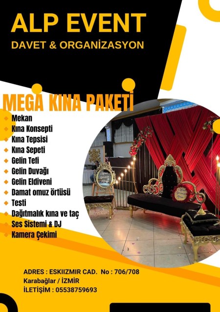 İzmir Karabağlar Davet Evi ve Nişan Mekanı - Unutulmaz Organizasyonlar